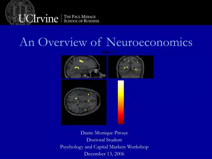 an overview of neuroeconomics
