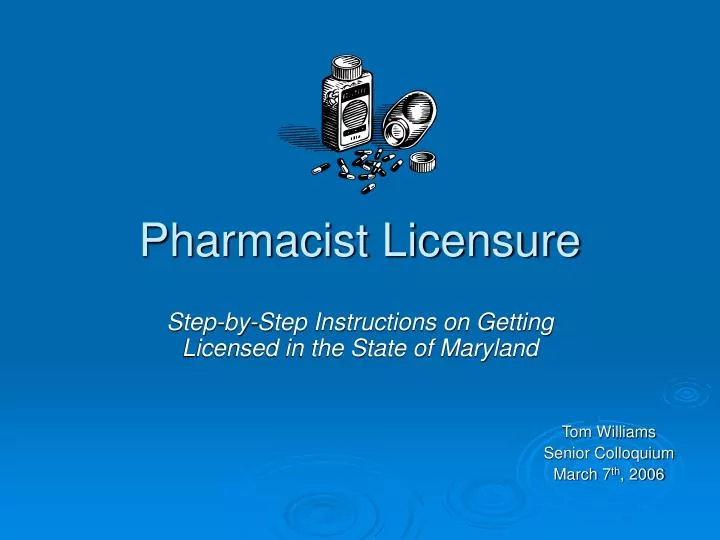 pharmacist licensure