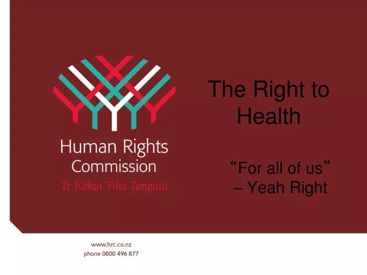 the right to health