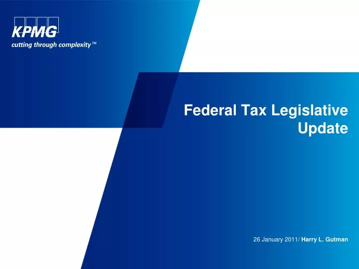 federal tax legislative update