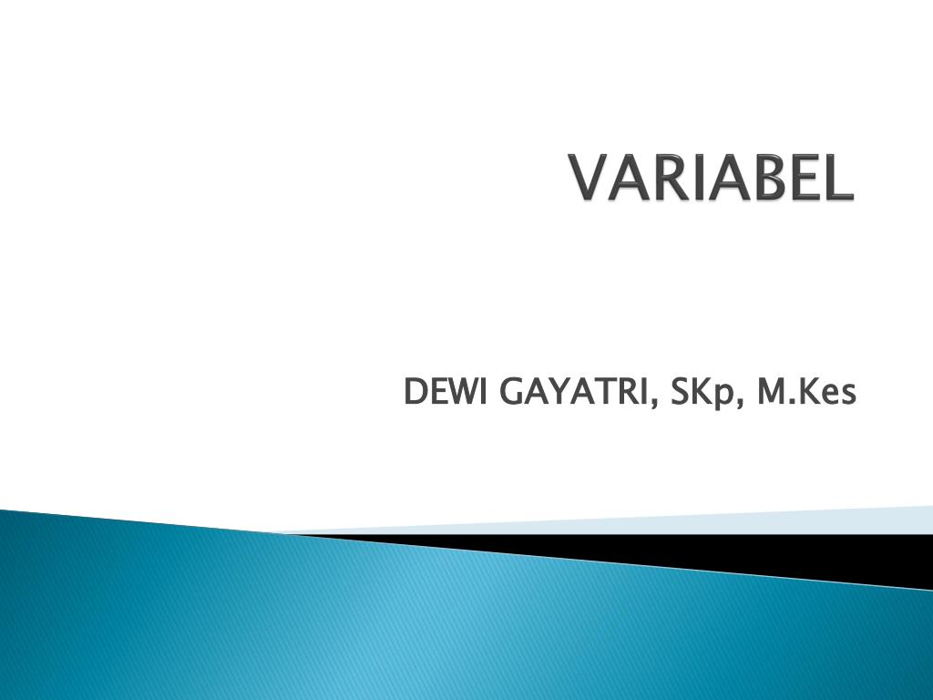 PPT - VARIABEL PowerPoint Presentation, free download - ID:4396423
