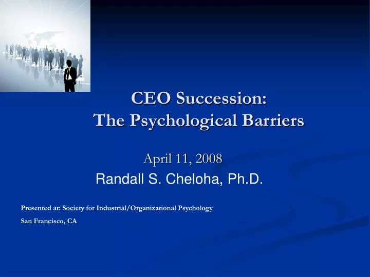 ceo succession the psychological barriers