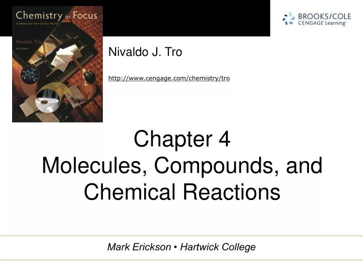 chapter 4 molecules compounds and chemical reactions
