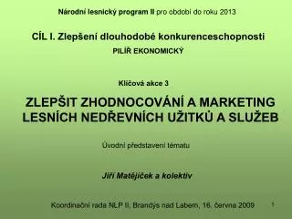 zlep it zhodnocov n a marketing lesn ch ned evn ch u itk a slu eb