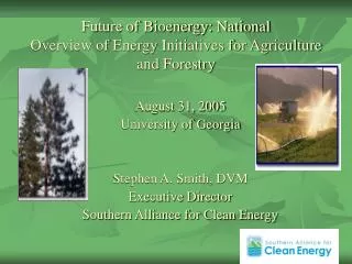 Future of Bioenergy: National Overview of Energy Initiatives for Agriculture and Forestry