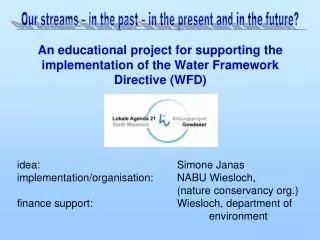 An educational project for supporting the implementation of the Water Framework Directive (WFD)
