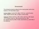 Announcement - slide 1