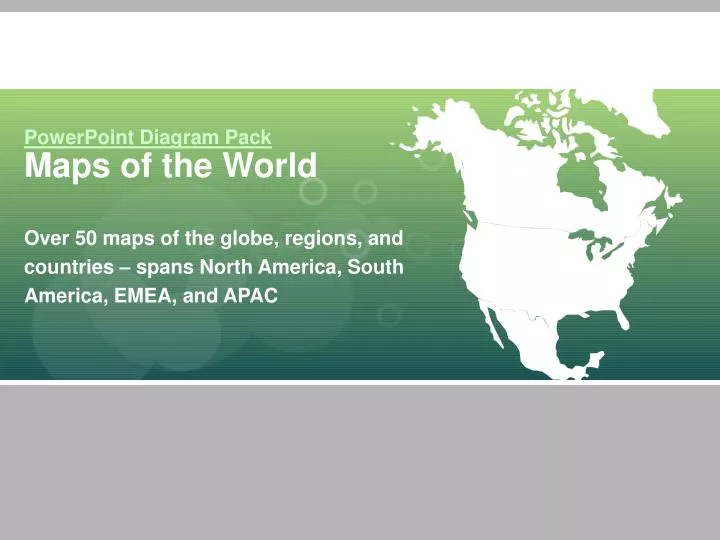 powerpoint diagram pack maps of the world
