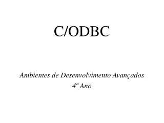 c odbc