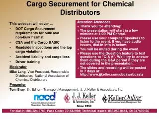 Cargo Securement for Chemical Distributors