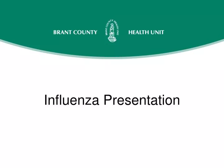influenza presentation