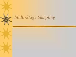 Multi-Stage Sampling