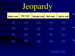 jeopardy