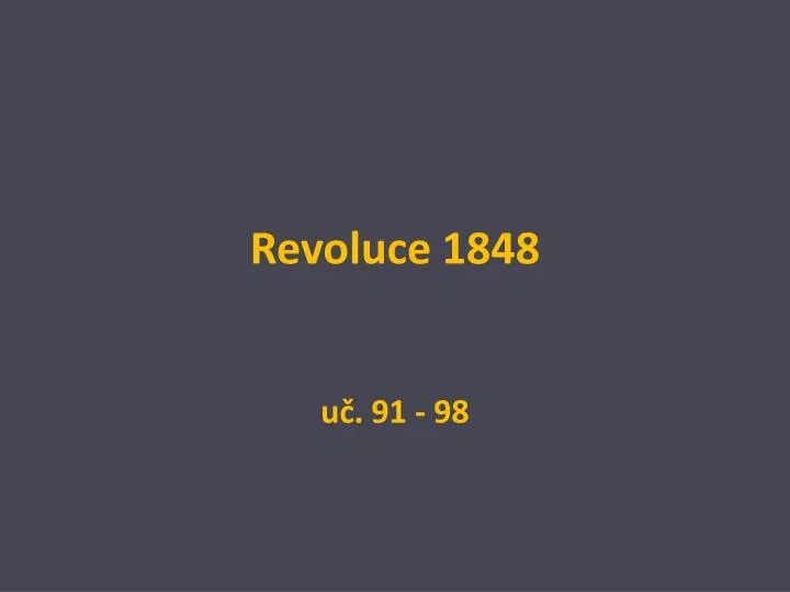 revoluce 1848