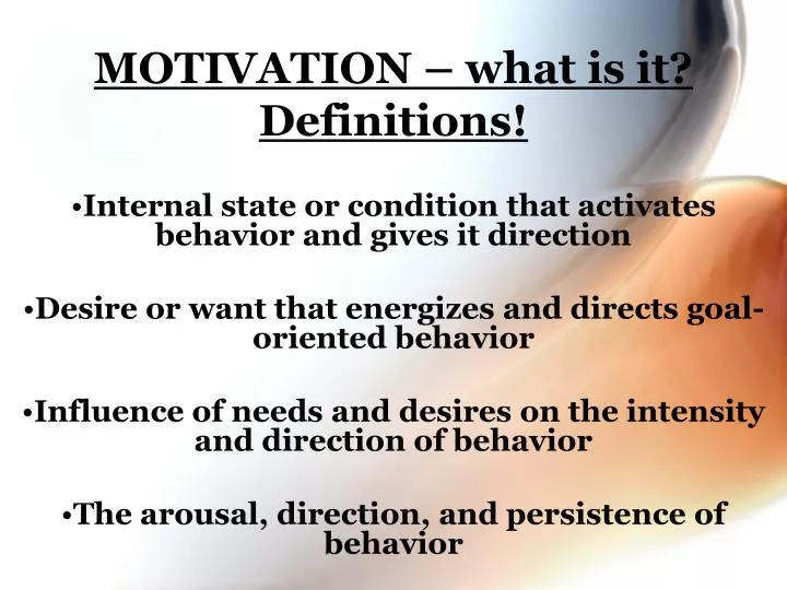 motivation what is it definitions