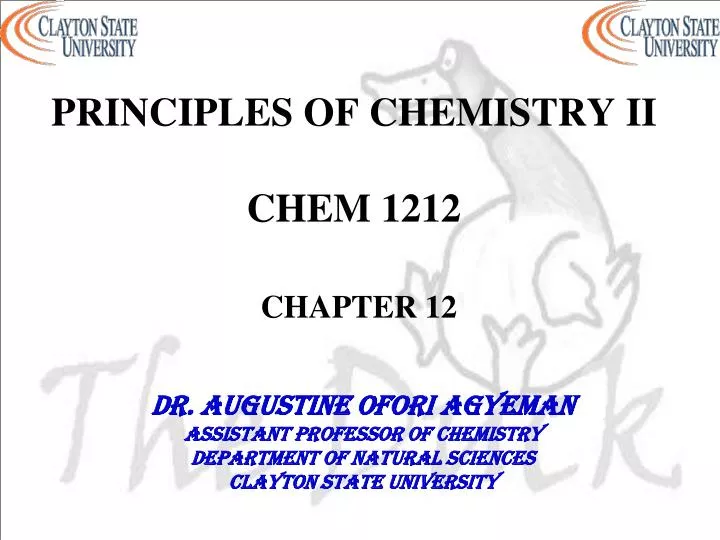 principles of chemistry ii chem 1212 chapter 12