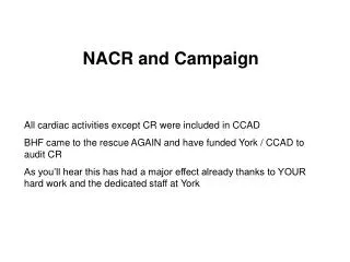 All cardiac activities except CR were included in CCAD