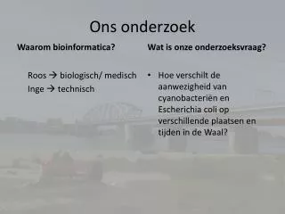 ons onderzoek