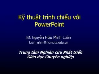 k thu t tr nh chi u v i powerpoint