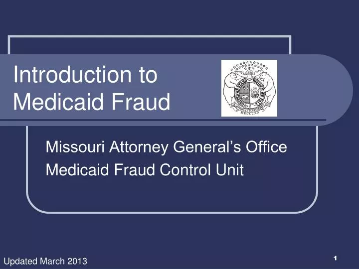 introduction to medicaid fraud