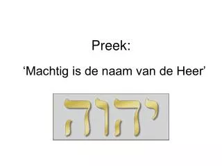preek