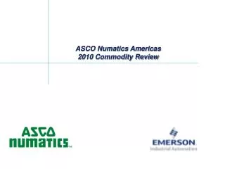 ASCO Numatics Americas 2010 Commodity Review