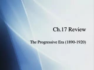 Ch.17 Review