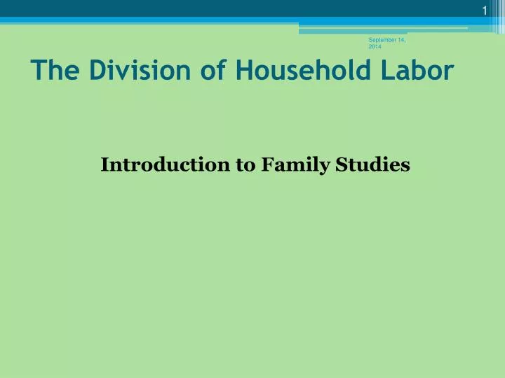 the division of household labor