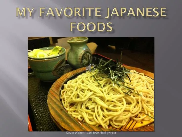 my favorite japanese foods