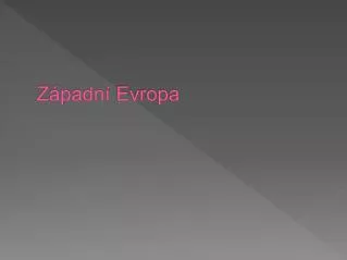z padn evropa