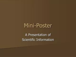 Mini-Poster