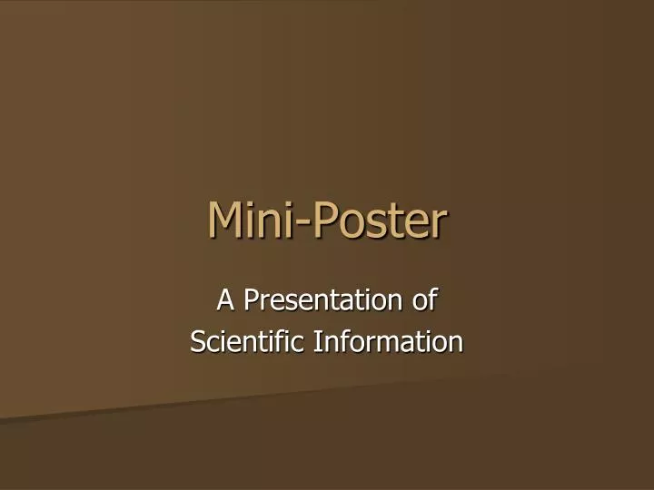 mini poster