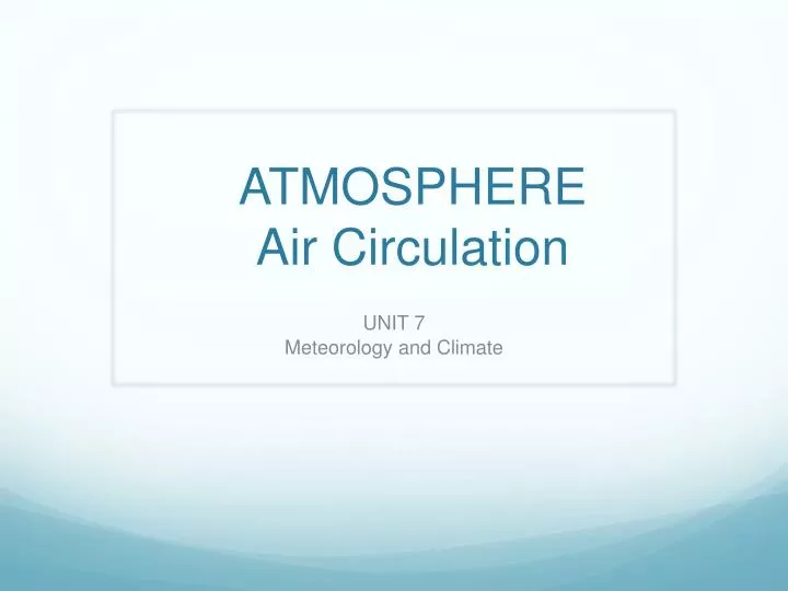 atmosphere air circulation