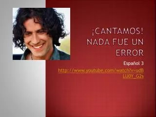 cantamos nada fue un error