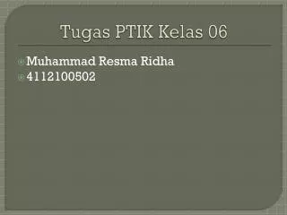 tugas ptik kelas 06