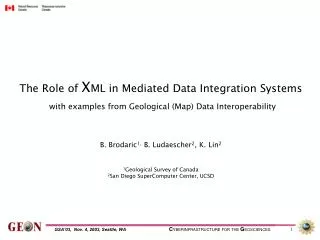 The Role of X ML in Mediated Data Integration Systems
