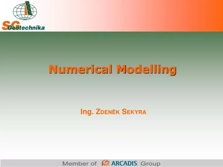 numerical m odelling