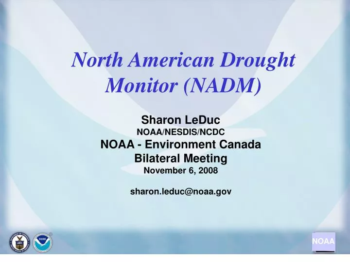 north american drought monitor nadm