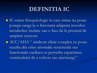 definitia ic