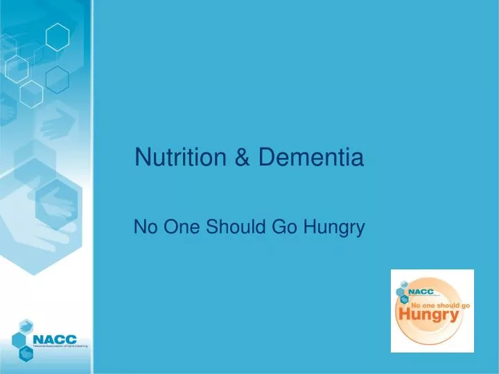 nutrition dementia