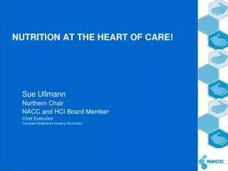 NUTRITION AT THE HEART OF CARE!
