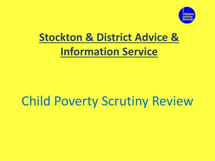stockton district advice information service