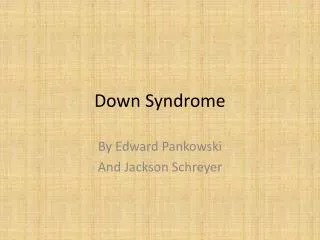 Down Syndrome
