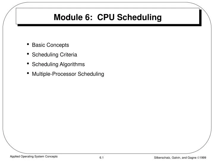 module 6 cpu scheduling