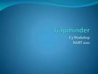 Gapminder