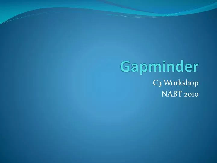 gapminder
