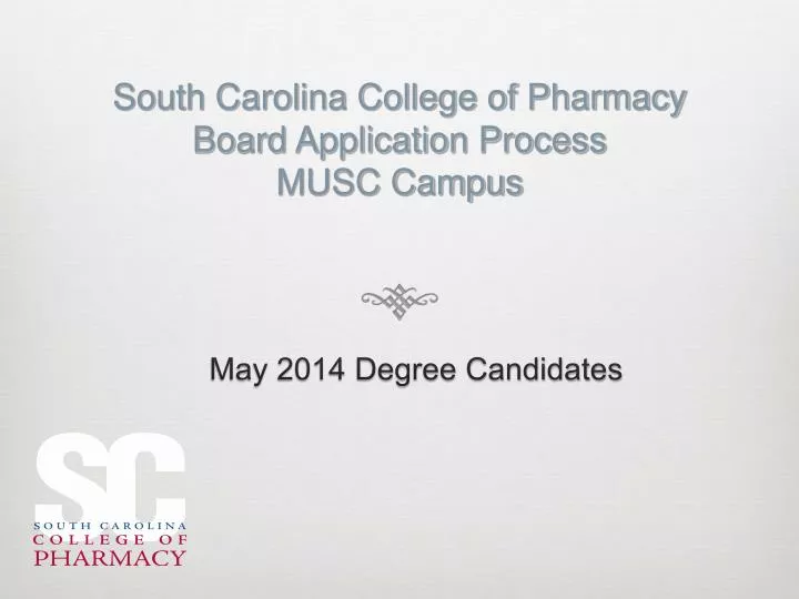 south carolina college of pharmacy board application process musc campus