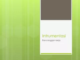 intrumentasi
