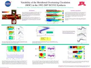 Variability of the Meridional Overturning Circulation (MOC) in the 1992-2007 ECCO2 Synthesis