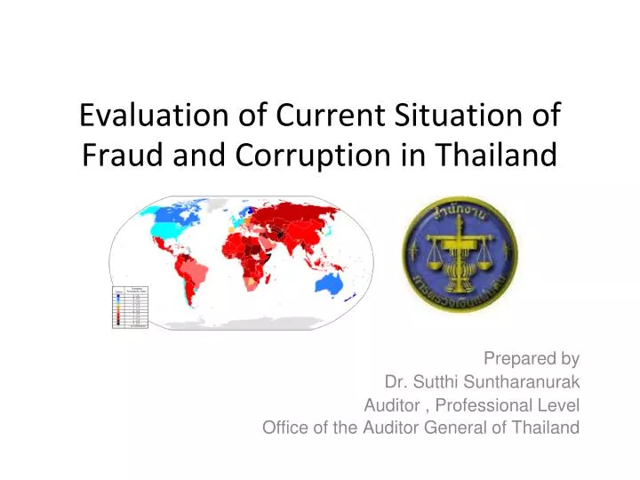 evaluation of current situation of fraud and corruption in thailand